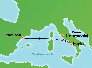 Crociera 3 giorni nel Mediterraneo occidentale da Barcellona