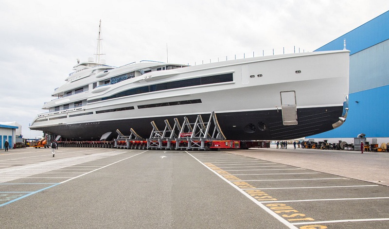 Benetti vara il 107 metri “FB277”, il più grande giga yacht mai costruito in Italia da un cantiere privato