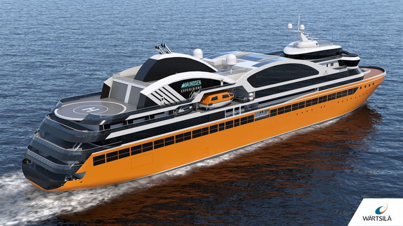 Amundsen Expeditions commissiona a Wärtsilä il design di sei navi da spedizione di lusso