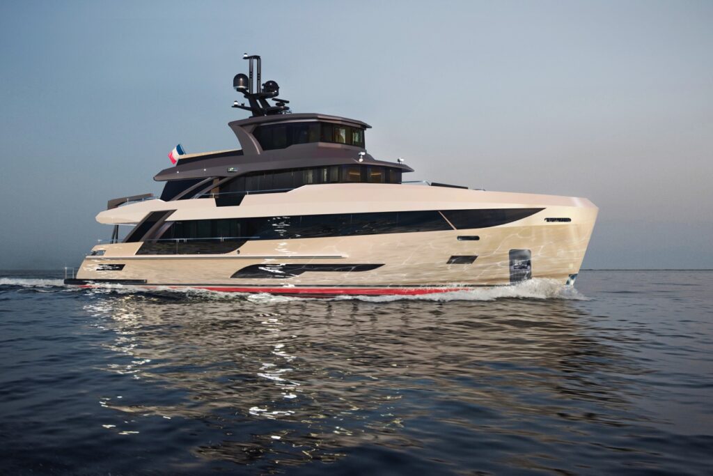 Posata la chiglia del primo B107 di Bering Yachts