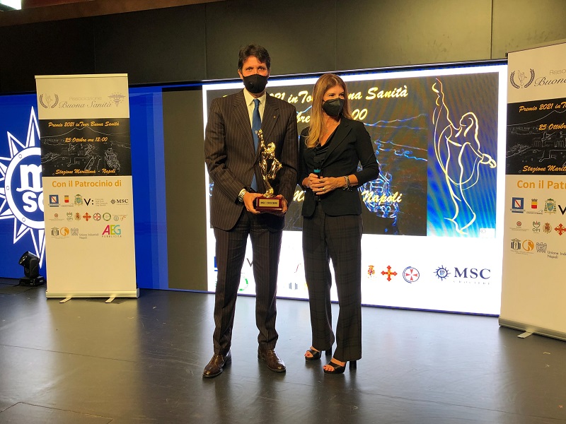 MSC Crociere riceve il Premio Buona Sanità 2021