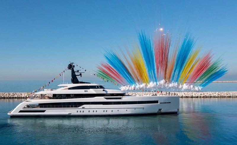 Varato il superyacht CRN M/Y Rio, icona di creatività, qualità e sartorialità