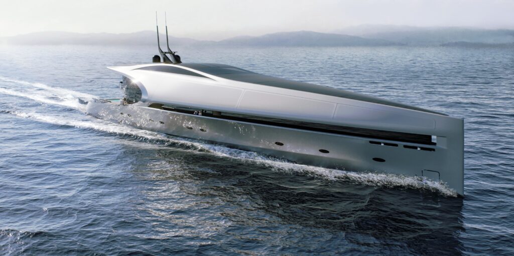 Unique 71, il futuristico megayacht di Denison e SkyStyle per navigare con stile e velocità