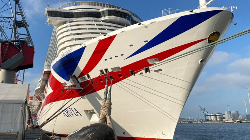 P&O Cruises prende ufficialmente in consegna Arvia