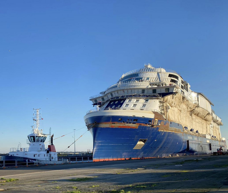 A Saint-Nazaire il varo tecnico di Celebrity Ascent