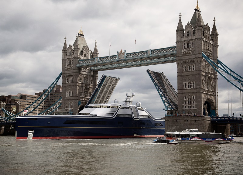 Vitruvius Yachts svela i rendering dell’Ammiraglia Nazionale del Regno Unito, che non sarà più realizzata