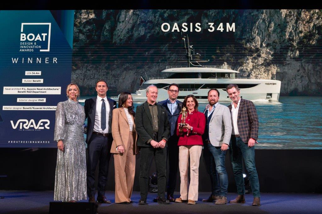 Benetti Oasis 34M si aggiudica il premio “Best New Series” ai Design and Innovation Awards 2023