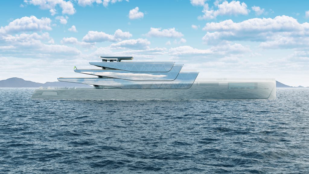Pegasus, il visionario superyacht di 88 metri a zero emissioni e quasi invisibile di Jozeph Forakis