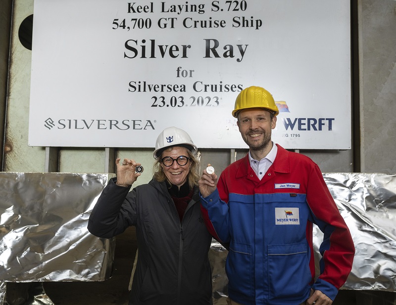 Silversea e Meyer Werft celebrano la posa della chiglia di Silver Ray