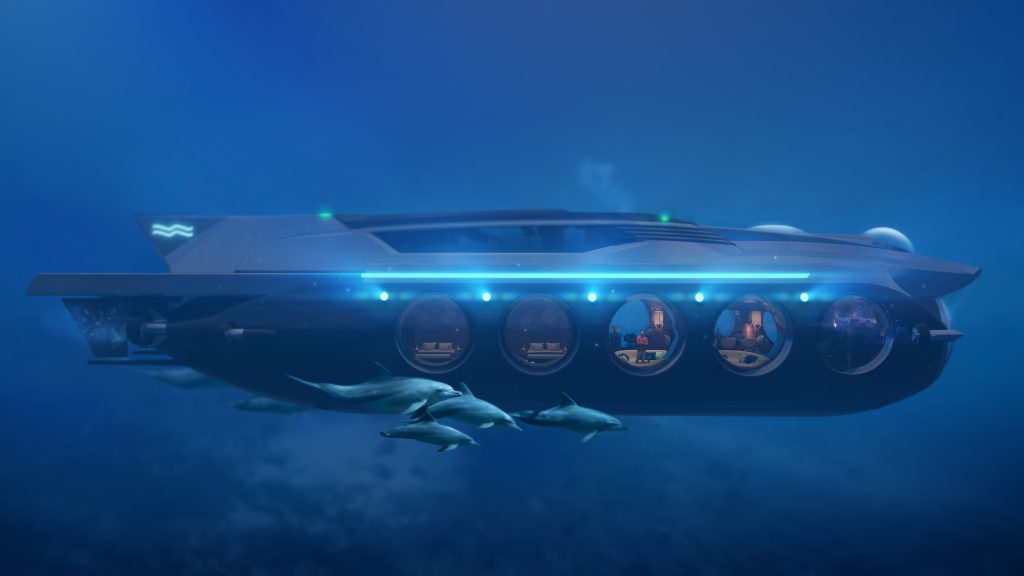 Svelato il design degli interni del Nautilus Yacht Submarine