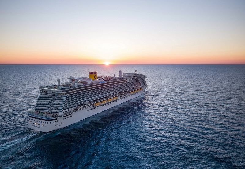 Costa Smeralda rientra a Genova dopo la stagione invernale negli Emirati Arabi