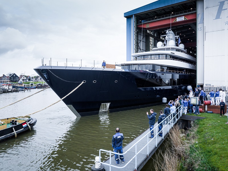 Project 1012, il primo ibrido elettrico di Feadship è quasi pronto per le prove in mare