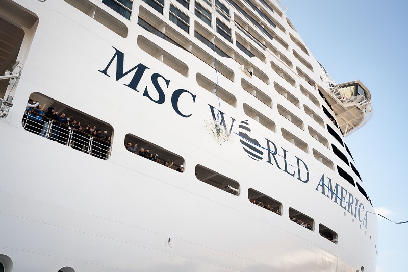 A Saint-Nazaire la consegna di MSC World America, insieme alla cerimonia della moneta di MSC World Asia e al taglio della lamiera di MSC World Atlantic